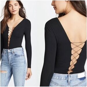 XS Alexander Wang Criss Cross Bodysuit, only worn twice and dry cleaned after